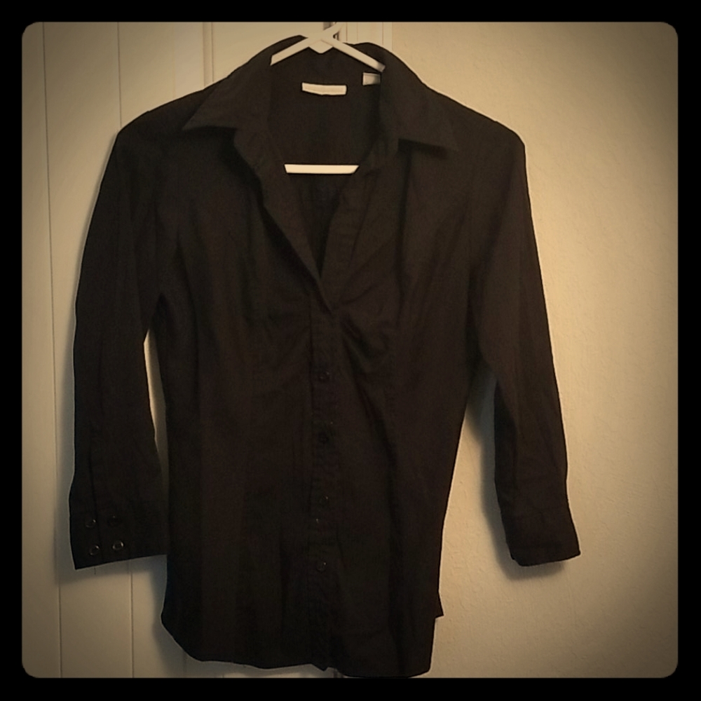 Black button up